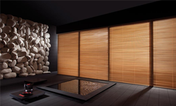 Houten lamellen abachi